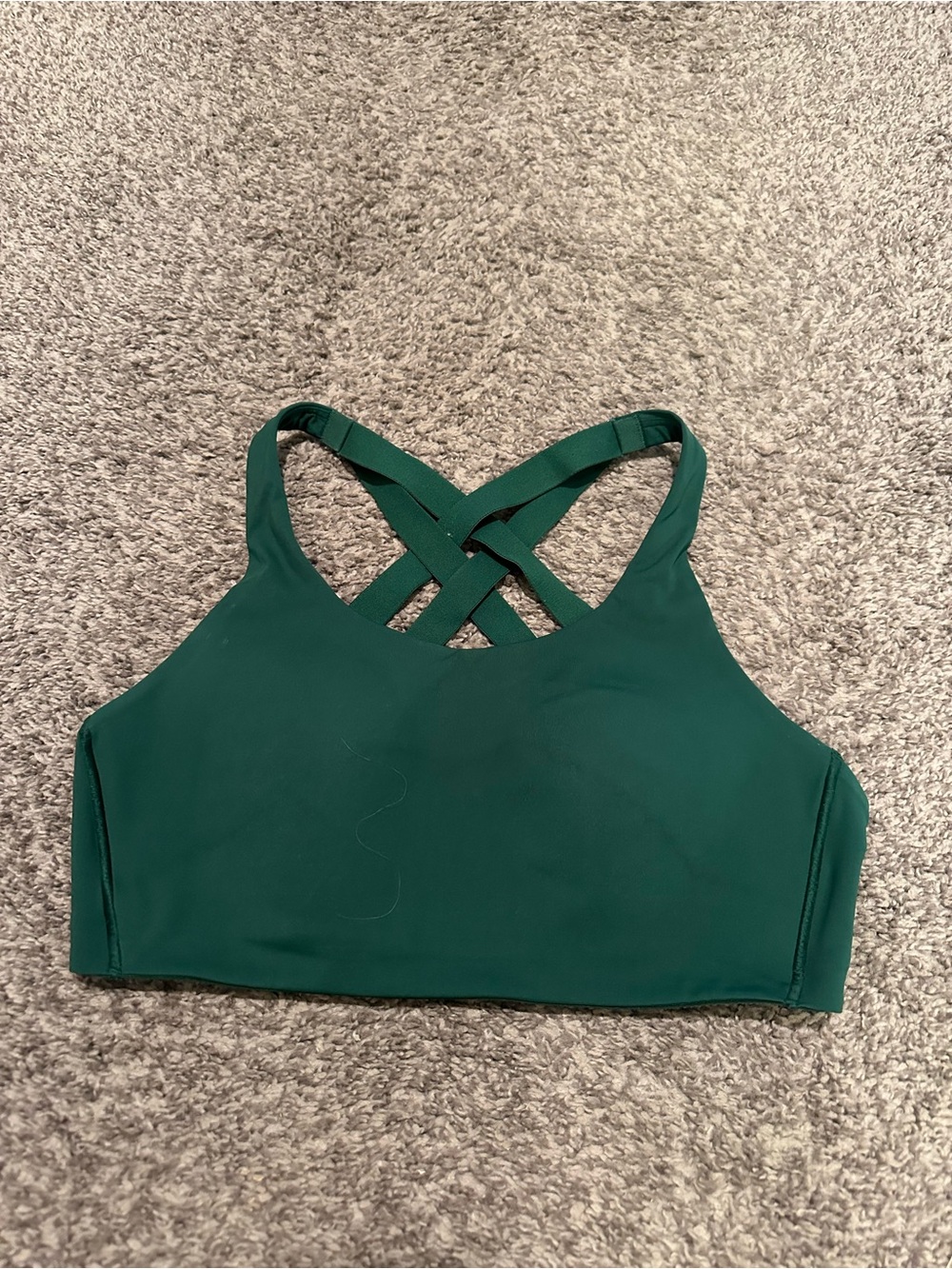 lululemon athletica Deep Green Crisscross Sports Bra